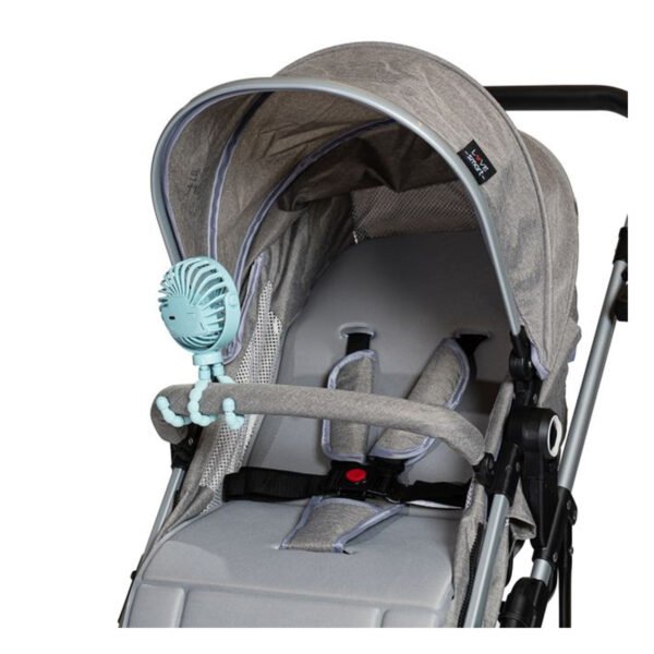 Ventilador Portatil Recargable Articulado Para Cochecito Bebe Multiuso