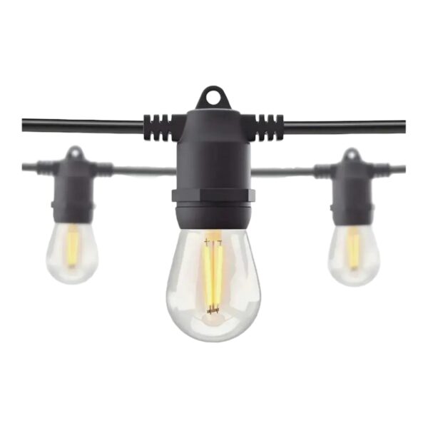 Guirnalda Luces Focos 12 Lamparas Led 10,2 Mts Exterior