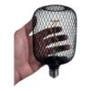 LAMPARA 7922 3 Lampara Led Filamento Decorativa Luz Calida Ambar 4w Cubo Mesh
