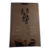 LAMPARA 7922 4 Lampara Led Filamento Decorativa Luz Calida Ambar 4w Cubo Mesh