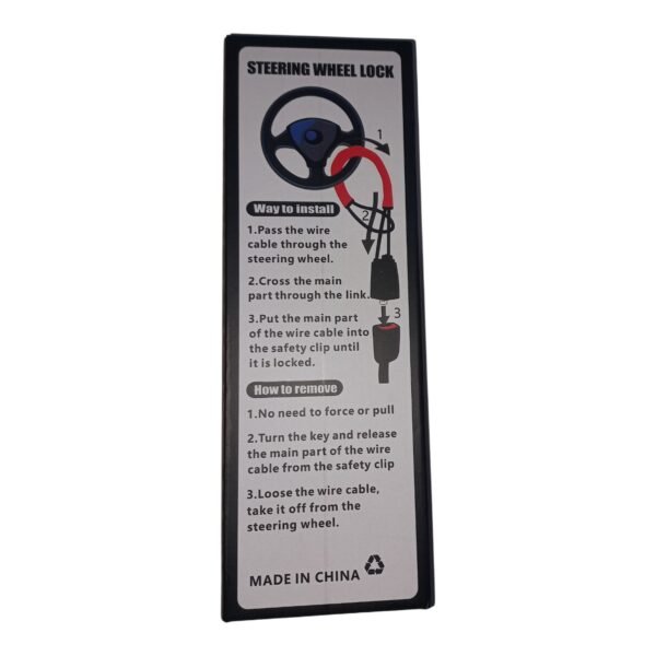 TRABA ANTIRROBO PZ-320 4 Traba Volante Antirobo Seguridad Auto Camioneta