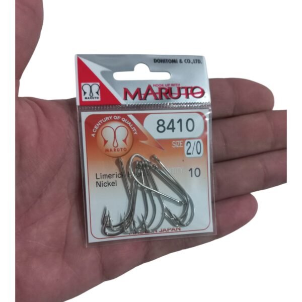 Anzuelos De Pesca Maruto 8410 2/0 Niquel Blister x 10 Un.