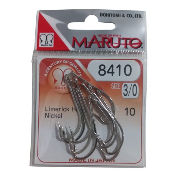 anzuelo 8410 3-0 1 Anzuelos De Pesca Maruto 8410 Niquel Blister x 10 Un.