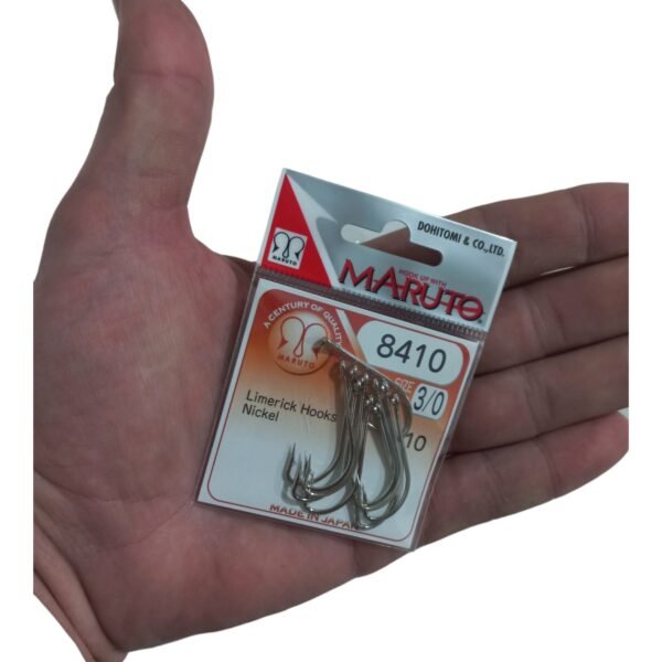 anzuelo 8410 3-0 2 Anzuelos De Pesca Maruto 8410 Niquel Blister x 10 Un.