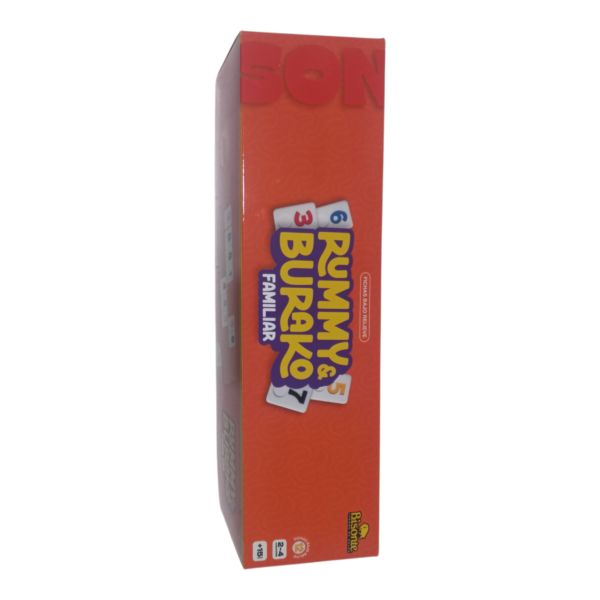 Rummy Burako Fichas Bajo Relieve Atriles Naranja Bisonte Familiar