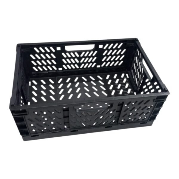 Canasto Cajon Plegable Plastico Contenedor Compacto Apilable
