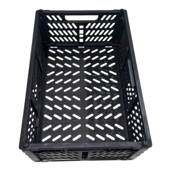 Canasto Cajon Plegable Plastico Contenedor Compacto Apilable
