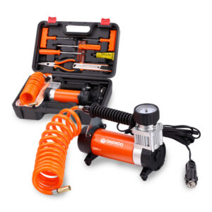 Compresor De Aire Mini Portátil Batería Daewoo 12v Manguera