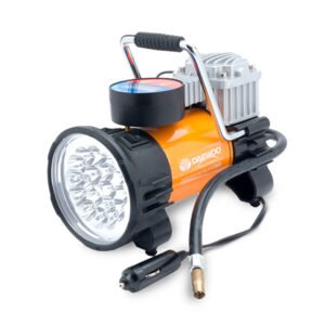 Mini Compresor De Aire Inflador Linterna Led Daewoo 110 Psi Digital
