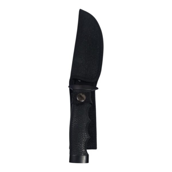 Cuchillo Tactico Acero Inoxidable Negro Con Funda Stolberg