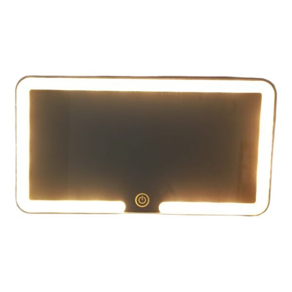 Espejo Para Auto Parasol Luz Led 3 Intensidades Maquillaje Táctil Recargable