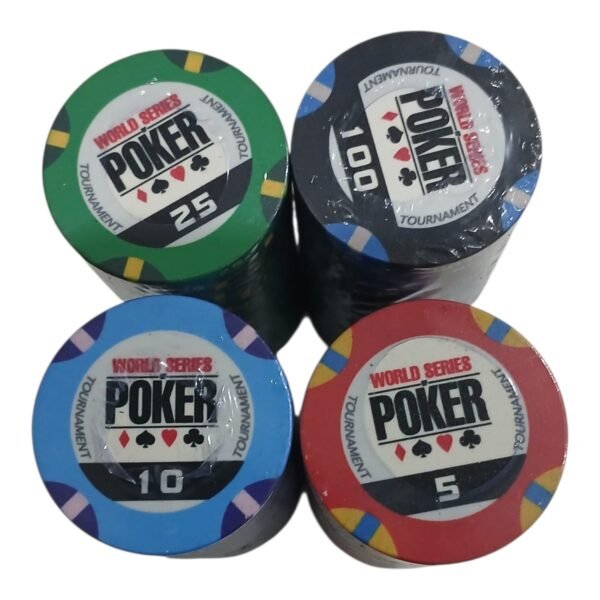 Fichero Poker 100 Fichas Ceramicas Profesionales Maletin Bisonte