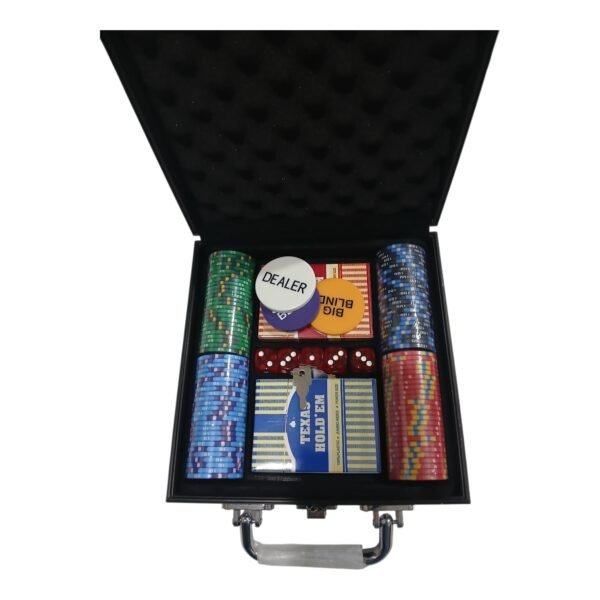 Fichero Poker 100 Fichas Ceramicas Profesionales Maletin Bisonte
