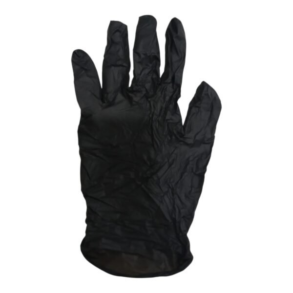 guantes nitrilo 2 Guantes De Nitrilo Negro Descartables Caja x 100 unidades