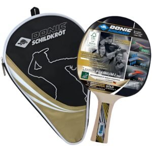 Paleta Ping Pong Donic Legends Premium Gold Line Con Funda