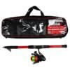 COMBOMEGA 240 nueva 2 Combo Caña Telescopica 2,40 Reel Nylon Niños Waterdog