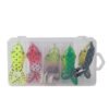 Set De 5 Señuelos Rana Con Patas Anti Enganche Con Estuche Waterdog