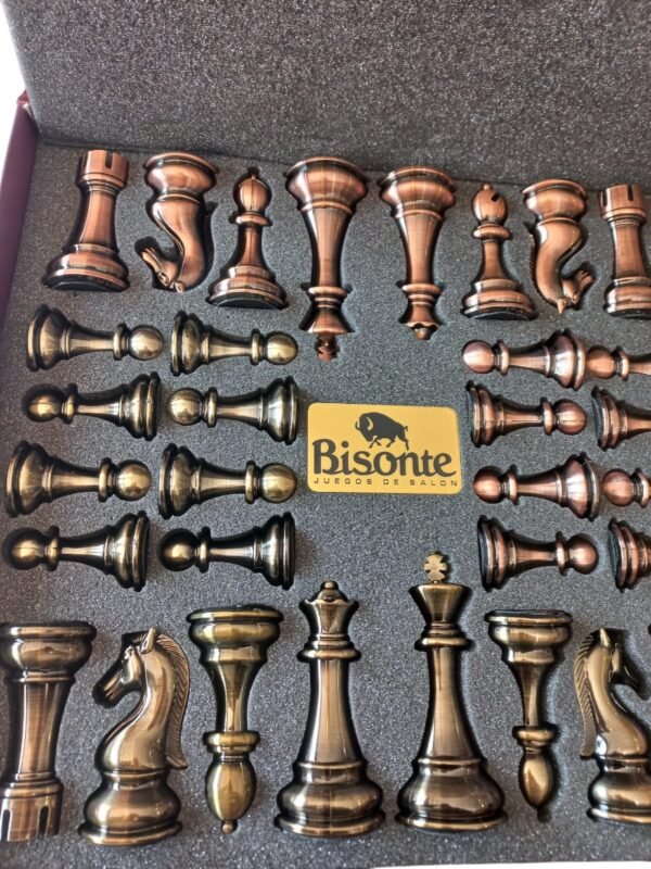 ajedrez premium BI202506 2 Piezas De Ajedrez Bisonte Fichas Deluxe Premium