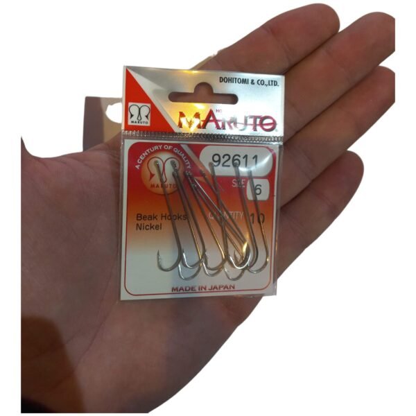Anzuelos De Pesca Maruto N 6 Niquel Blister x 10 Un.