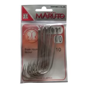 Anzuelos De Pesca Maruto 92611NI-6/0 Niquel Blister x 10 Un.