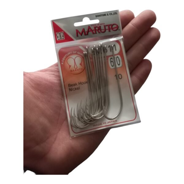 Anzuelos De Pesca Maruto 92611NI-6/0 Niquel Blister x 10 Un.