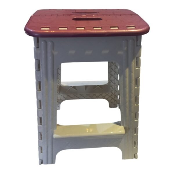 banquito BR008MOR 2 Banquito Plastico Banco Alto Plegable Super Resistente