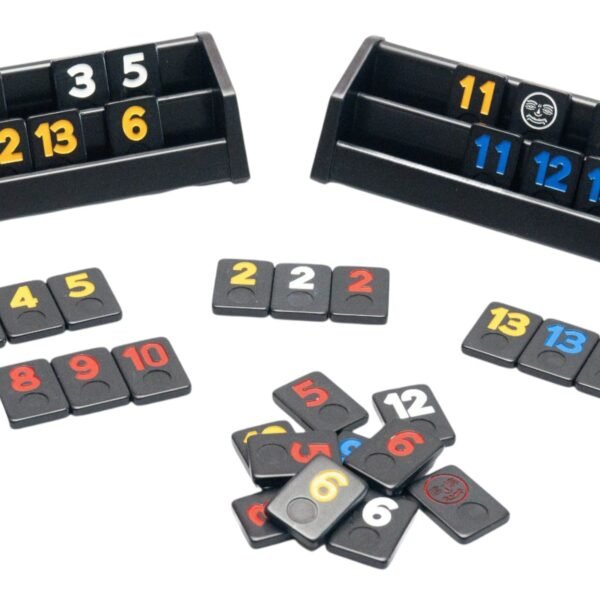 Rummy Burako Bisonte Black Fichas Negras Bajo Relieve