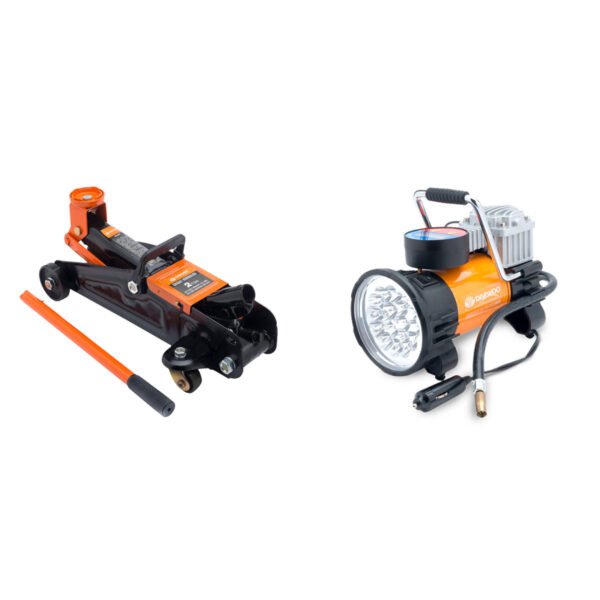 Combo Criquet Hidraulico Auto 2tn Gato + Mini Compresor D...