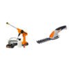 Combo Hidrolavadora Inalambrica Pistola Portátil + Tijera Cortacerco Jardin 2 En 1 Inalambrico Bateria