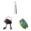 Combo Caña Pesca 2,10 Mts 2 Tramos + Reel + Nylon