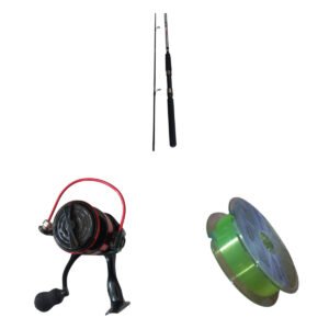 Combo Caña Pesca 2,10 Mts 2 Tramos + Reel + Nylon
