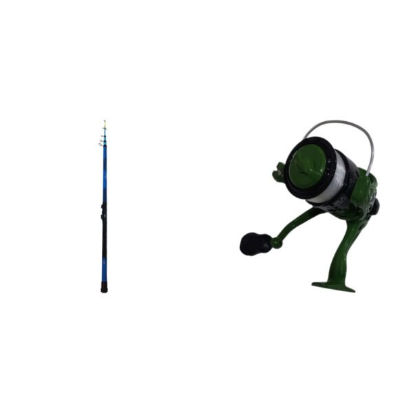 Combo Caña Telescopica 3,90 Mts Waterdog + Reel De Pescar + Nylon