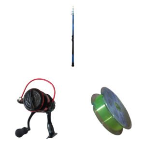 Kit Caña Pescar Telescopica 3,90 Mts + Reel Y Tanza Waterdog