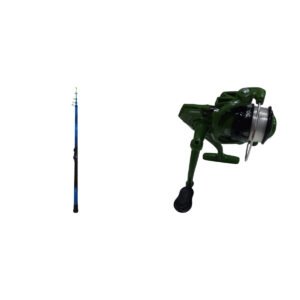 Equipo Pesca Caña Telescopica 3,90 Mts + Reel Y Tanza Waterdog
