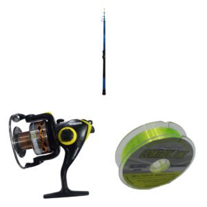 Combo Pesca Pejerrey Caña Telescopica 3,90 Mts + Reel Evolution + Tanza