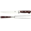 Set Asador Acero Inox Cuchillo Trinche Madera Stolberg