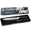 Set Asador Acero Inox Cuchillo Trinche Madera Stolberg