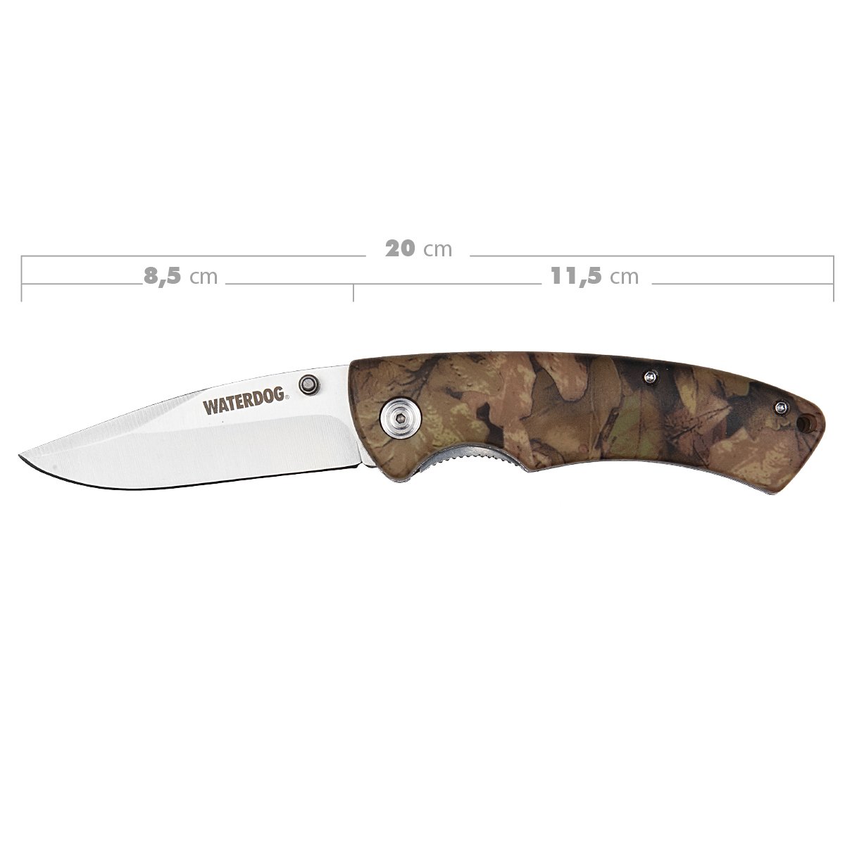 Cuchillo Navaja Plegable Cortaplumas Waterdog Hoja Acero Inox - Imagen 3