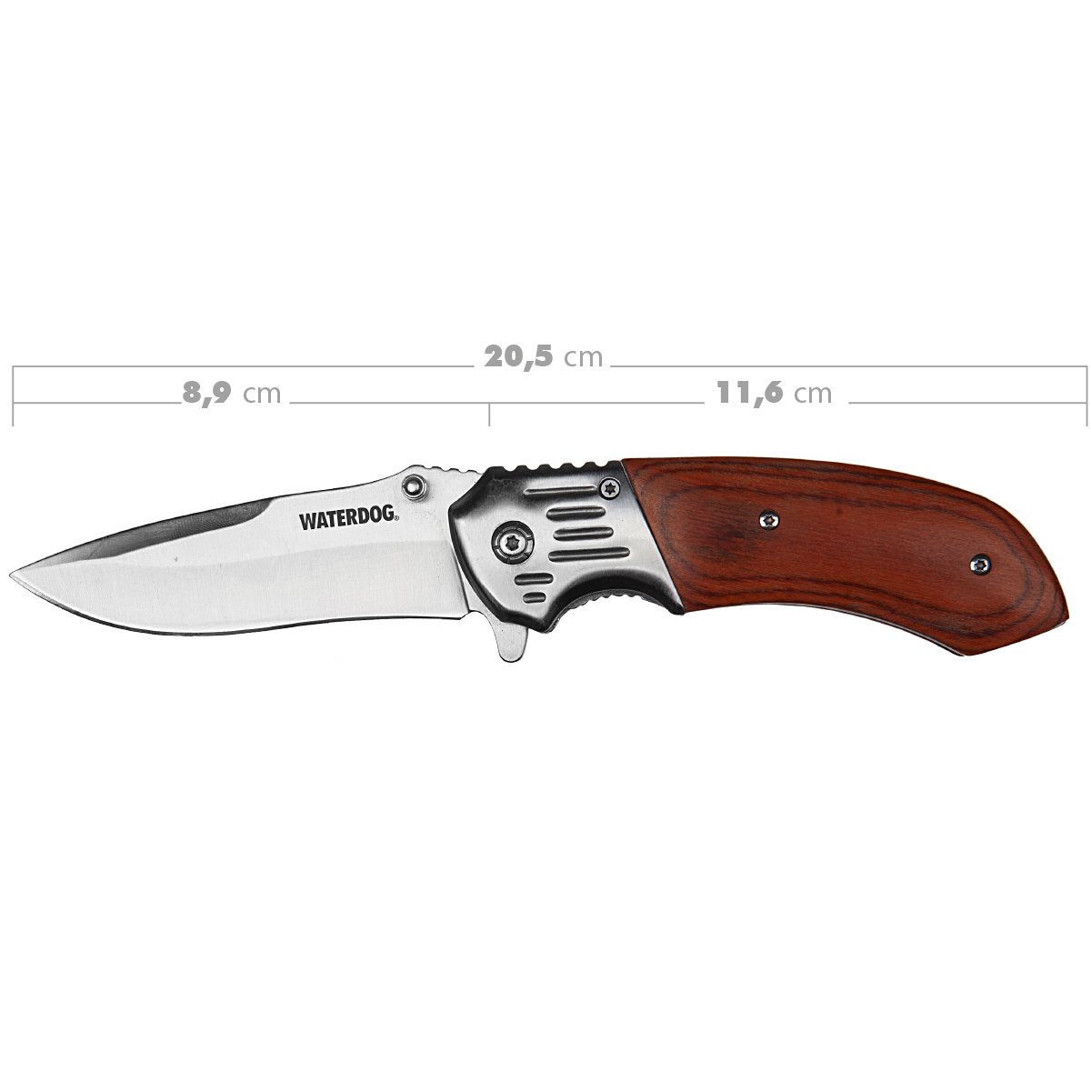 Cuchillo Navaja Plegable Cortaplumas Hoja Acero Inox. Waterdog - Imagen 3