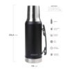 termo ronda 1200 bk 3 Termo 1,2 Litros Waterdog Ronda Acero Inox Manija Pico