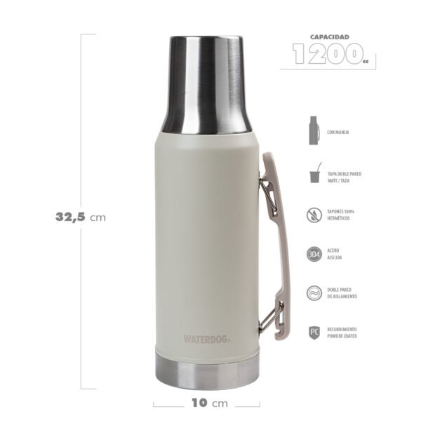 termo ronda 1200 cz 4 Termo 1,2 Litros Waterdog Ronda Acero Inox Manija Pico