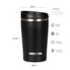 Vaso Termico Acero Inox Waterdog American 380ml Tapa Hermetica
