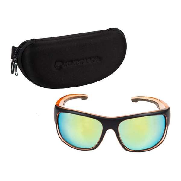 Anteojos Kunnan K5135 junto a su estuche