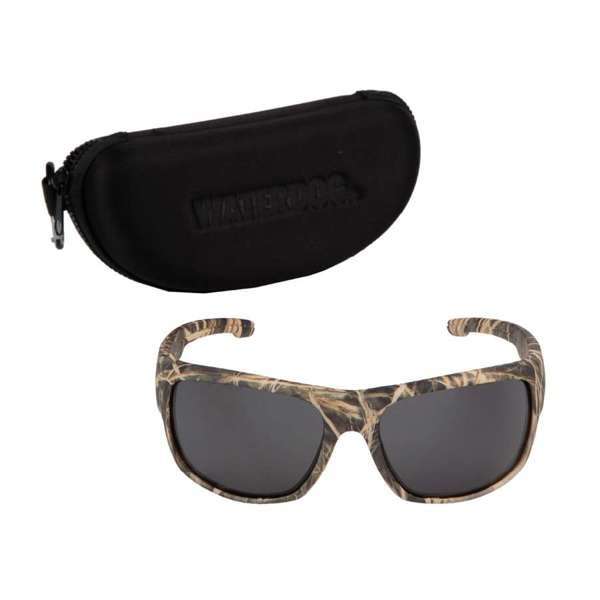 Anteojos polarizados Waterdog W5134 camuflado Anteojos Waterdog W5134 junto a su estuche