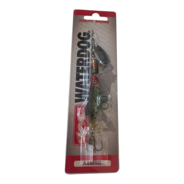 Señuelo cuchara Waterdog Aero Minnow A4MSG - blíster Señuelo Waterdog A4MSG en su blíster original