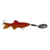 Señuelo cuchara Waterdog Aero Minnow A4MSN naranja Señuelo Aero Minnow A4MSN con pez siliconado naranja