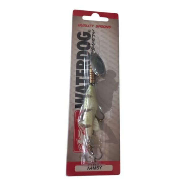 Señuelo cuchara Waterdog Aero Minnow A4MSY - blíster Señuelo Waterdog A4MSY en su blíster original