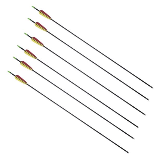 Pack de 6 flechas de fibra de vidrio EK VD-055K de 28 pulgadas Pack de 6 flechas de fibra de vidrio EK VD-055K de 28 pulgadas