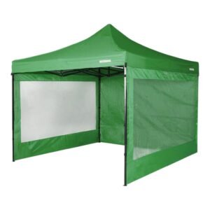 Gazebo plegable Waterdog 3 x 3 m armado con paredes laterales y ventana Gazebo plegable Waterdog 3 x 3 m armado con paredes laterales y ventana