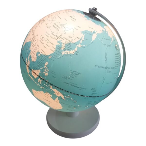 Globo terráqueo Gloter de 20 cm con mapa político, vista frontal